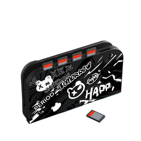 Rechale Protective Cover for NS2 Charging Dock - Game Card Storage, Multi-Functional Insertable Card Case, Hard PC Material Shell for Nintendo Switch 2 Accessories