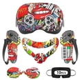 thumbnail image 1 of Rechale Silicone Cover Set for Oculus/Meta Quest 3S, VR Accessories for Meta Quest 3S, Protective Cover Set Includes Controller Grip Cover, Face Cover, VR Shell Cover (Street Graffiti), 1 of 9