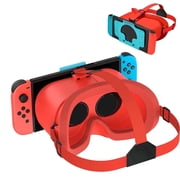 سماعة Rechale VR لجهاز Nintendo Switch وSwitch OLED، ونظارات الواقع الافتراضي مع عدسات عالية الدقة قابلة للتعديل وحزام رأس مريح، ونظارات Labo VR Kit ثلاثية الأبعاد لملحقات Switch