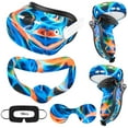 thumbnail image 1 of Rechale VR Silicone Case for Meta Quest 2, Design Upgraded Accessories for Oculus Quest 2, Face Cover, Controller Grips, Shell Cover, Lens Cover, Disposable Eye Cover(Aurora Blue), 1 of 10