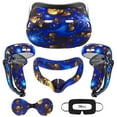thumbnail image 1 of Rechale VR Silicone Case for Meta Quest 2, Design Upgraded Accessories for Oculus Quest 2, Face Cover, Controller Grips, Shell Cover, Lens Cover, Disposable Eye Cover(Blaze Blue), 1 of 8