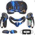 thumbnail image 1 of Rechale VR Silicone Case for Meta Quest 3, Design Upgraded Accessories for Oculus Quest 3, Face Cover, Controller Grips, Shell Cover, Lens Cover, Disposable Eye Cover(Blaze Blue), 1 of 8