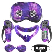 Rechale VR Silicone Case for Meta Quest 3S, Design Upgraded Accessories for Oculus Quest 3s, Face Cover, Controller Grips, Shell Cover, Lens Cover, Disposable E