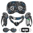thumbnail image 1 of Rechale VR Silicone Case for Meta Quest 3S, Design Upgraded Accessories for Oculus Quest 3s, Face Cover, Controller Grips, Shell Cover, Lens Cover, Disposable Eye Cover(Blue Skull), 1 of 9