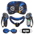 thumbnail image 1 of Rechale VR Silicone Case for Meta Quest 3S, Design Upgraded Accessories for Oculus Quest 3s, Face Cover, Controller Grips, Shell Cover, Lens Cover, Disposable Eye Cover(Blaze Blue), 1 of 9