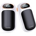 thumbnail image 1 of Recharable Hand Warmer 2 Pack, LED Display & 4 Levels, Ultrathin Electric Hand Warmers Portable USB Pocket Heater Fits Gloves for Hunting Essentials, Camping, Raynauds, Gifts for Christmas, 1 of 4