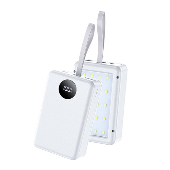 Rechargeable 10 Slot 18650 Battery Box With Quick Charge And Wireless Charging Capability Include LED Display And Light