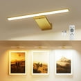 thumbnail image 1 of Rechargeable 12000mAh Picture Light for Wall with Remote, 3 Color Temps, Dimmable, Timer, for Gallery Poster Frame Painting Photo Art Display, 1 of 18