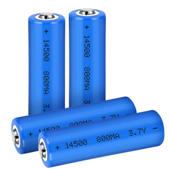 Rechargeable 14500 800mAh General Purpose Batteries, 4 Pack