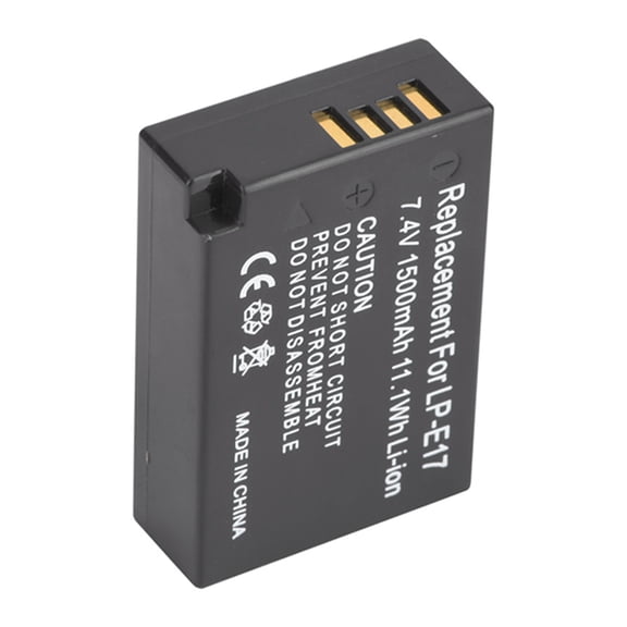 Rechargeable 1500mAh LP-E17 Camera Battery Pack Replacement for Canon EOS M3 750D 760D T6i Digital DSLR Cameras, 7.4V Li-ion Professional Photography Power Supply Cell, High Capacity Power Source