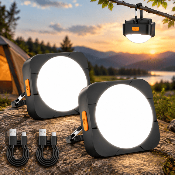 Rechargeable 2000mAh LED Camping Lights Emergency Light