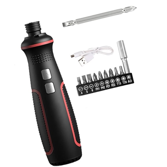 Rechargeable 3.6V Electric Screwdriver with LED Light for Craft Projects and Everyday Household Applications Repairs