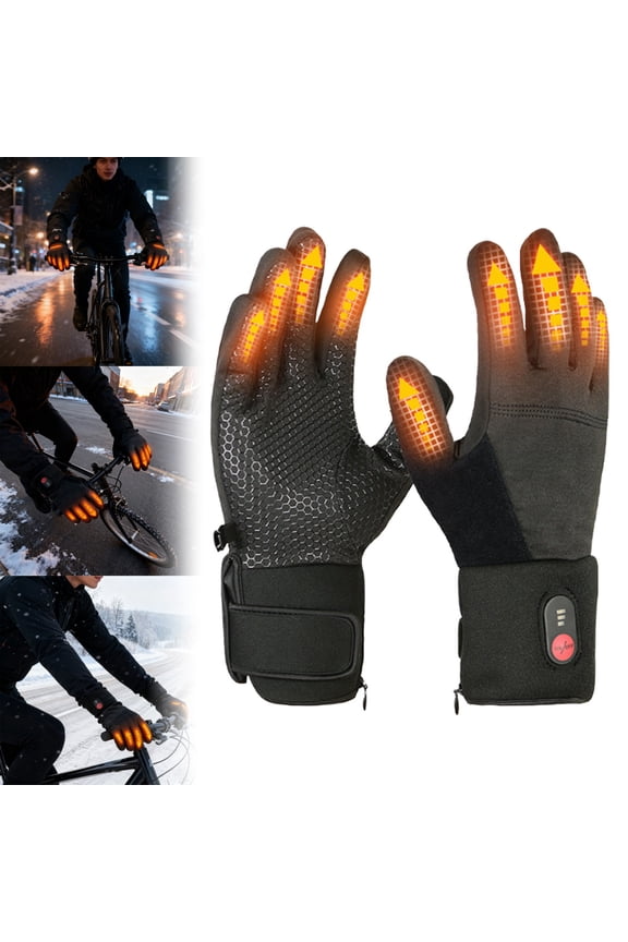 Rechargeable 3 Heating Levels Glove Liners for Men and Women,Battery Powered Electric Hand Warmers,Thin Thermal Touchscreen Gloves for Winter Sports,Motorcycle Riding,Skiing,Biking,Cycling,Hunting(S)