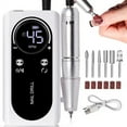 thumbnail image 1 of PRYZUNA Rechargeable 45000RPM Electric Nail Drill Machine with LCD Display – Portable Professional Nail File for Acrylic & Gel Nails, Low Noise & Vibration, 1 of 7
