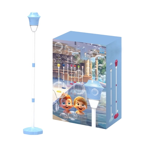 Rechargeable 47" Standing Bubble Machine with Detachable Wand, 3-Level Height Adjustable Bubble Blower Bubble Stand Machine for Kids Outdoor Party Wedding