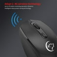 thumbnail image 1 of Rechargeable 4G Wireless Mouse, Metal Noiseless Silent Mouse with 5 Million Times Switch, 1200/1600/2400 DPI, Ergonomic Design, Portable, for PC Laptop Windows Mac, 1 of 9