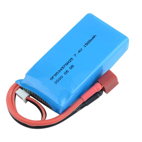 Rechargeable 7.4V 1500mAh 25C 2S Lithium Batteries with T plugs For A959 A969 A979 K929-B Remote Car Aircrafts Accessory