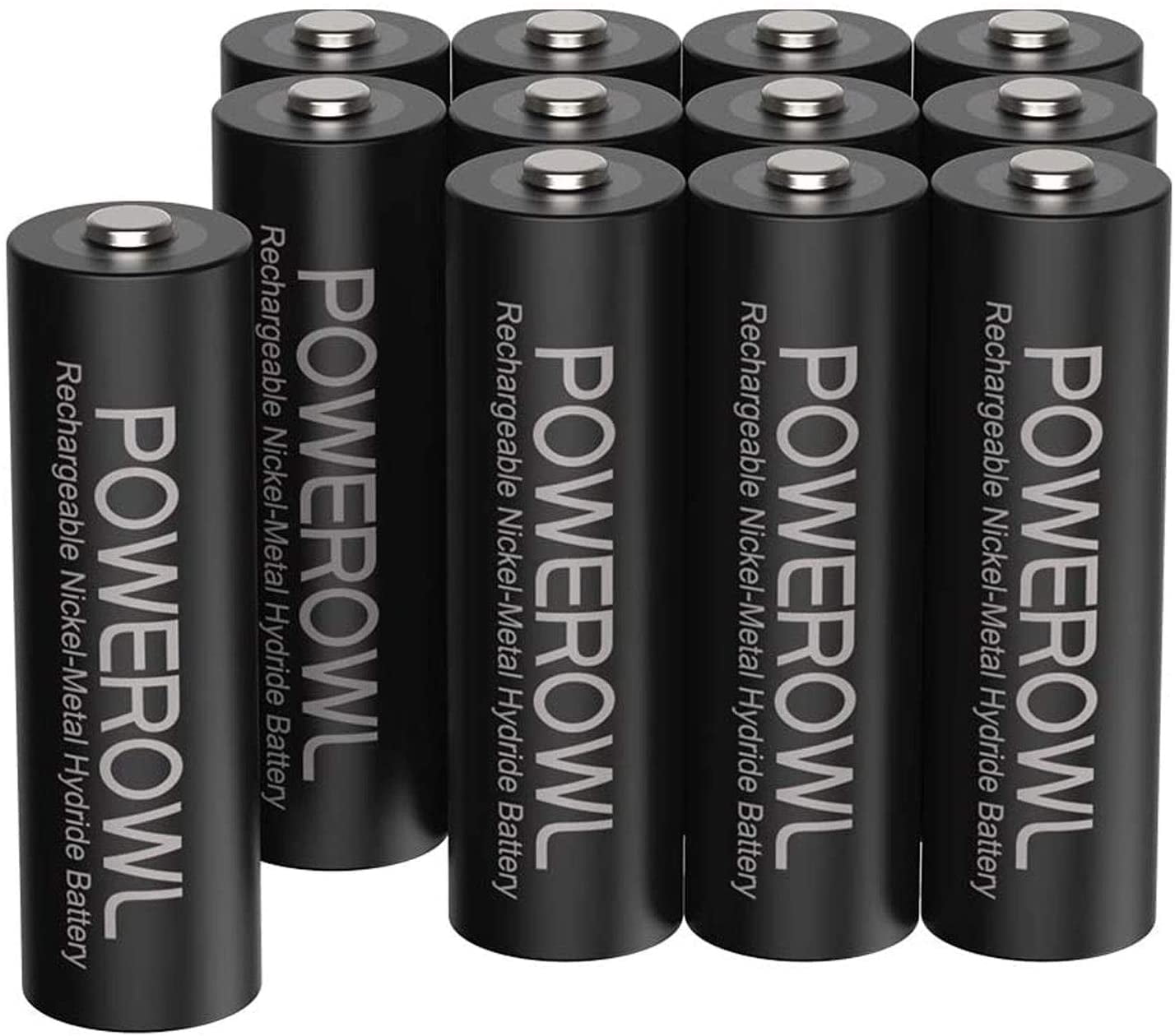 Rechargeable AA Batteries, 2800mAh High Capacity Double A Batteries 1.2V NiMH Low Self Discharge (Pack of 12)