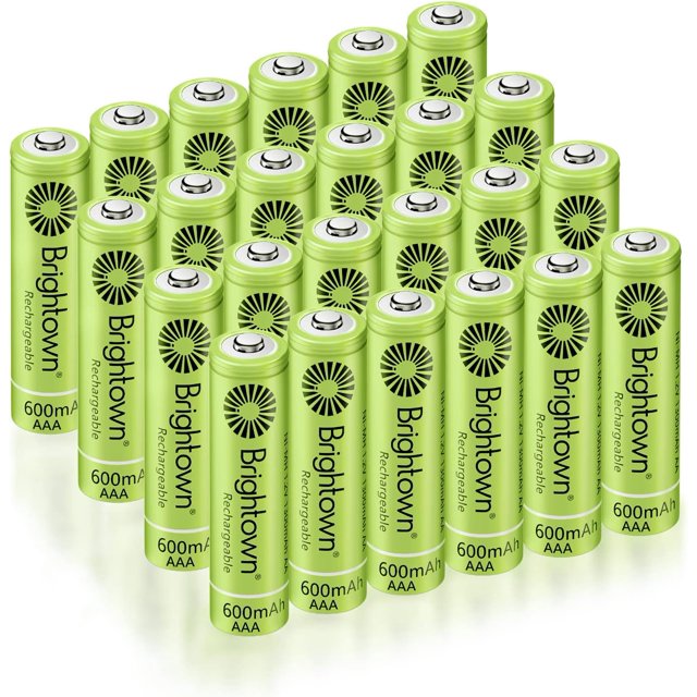 Rechargeable AAA Batteries, 600mAh NiMH Precharged Triple A Solar Batteries for Solar Lights and