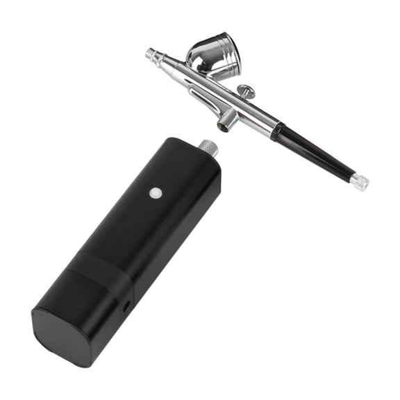 Rechargeable Airbrush Kit with Gravity Type Spray Gun for Art Model Body Paint Artist Makeup Nail Tattoos Cake Tools ,Ingeniously Designed