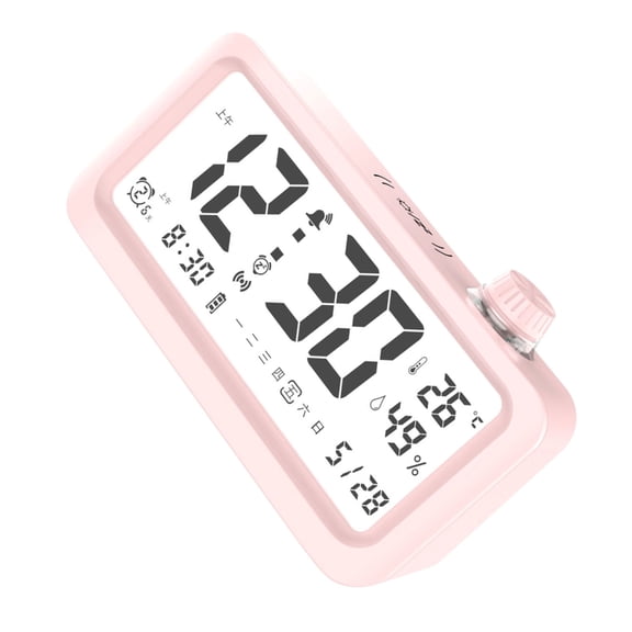 Rechargeable Alarm Clock With 3 Separate Alarms For Elderly Medication Reminders And Date Display Screen Simple To Read