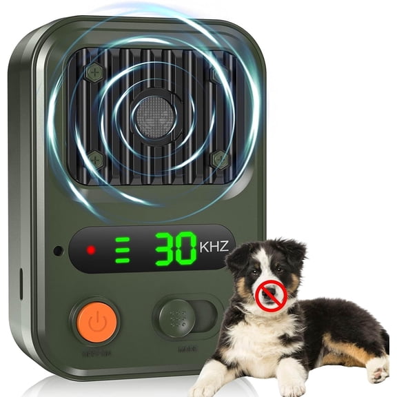 Rechargeable Anti-Barking Device Sonic Deterrent with 3 Modes, Safe for Dogs, Indoor/Outdoor Use