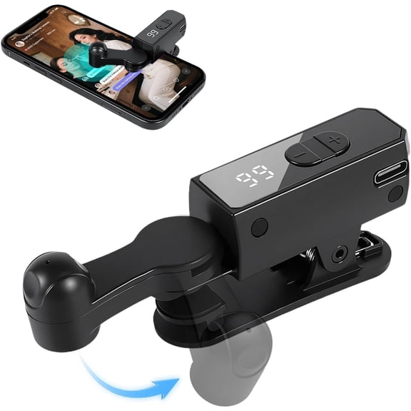 Rechargeable Auto Tapper for Phone, Wireless 107 Speed Gears Screen Clicker Continuous Tapper, AI Chip Auto Clicker for Tiktok Live Stream