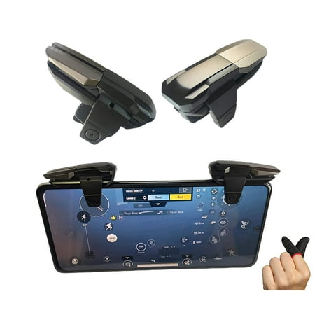 Rechargeable Auto Trigger Joystick for Mobile Gaming - 50 Shots/Sec, L1R1 Shoot, Sensitive External Controller for PUBG, Fortnite, and More - Compatible with Android & iOS Phones