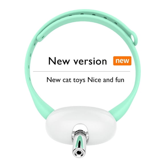 Rechargeable Automatic Cat Laser Collar, 2 Modes Interactive Laser Cat Toy with Auto Standby & Wake-Up, Adjustable Soft Collar, 41 Angle Adjustable Self Play Cat Toy for Indoor Cats