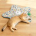 thumbnail image 1 of Rechargeable Automatic Cat Toy, 3-Mode Touch-Activated Interactive Toy with Random Motion, Concealed Feather & Squeaky Sound for Indoor Cats & Kittens (Yellow), 1 of 10