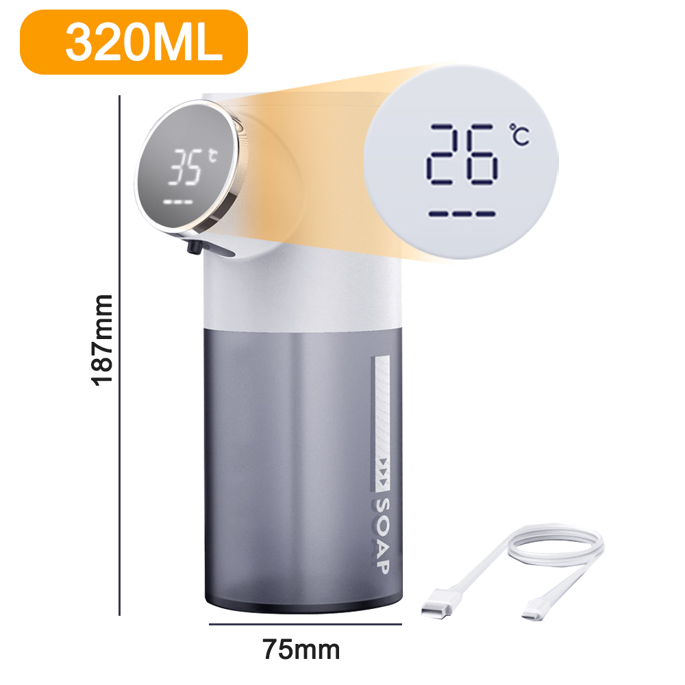 Rechargeable Automatic Foam Soap Liquid Dispenser Touchless Infrared