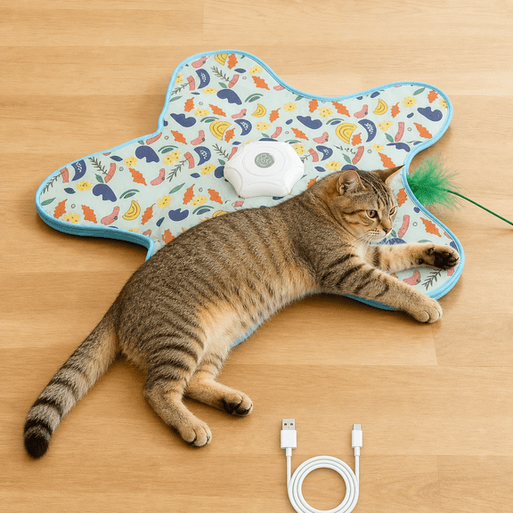 Rechargeable Automatic Interactive Cat Yellow 3-mode Touch-activated For Indoor Cats Kittens