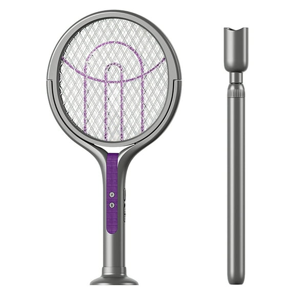 Rechargeable Automatic for Indoor Use Extendable Fly Swatter with LED Light for Room Living Room