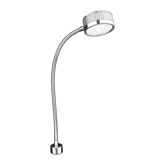 Rechargeable BBQ Light with 7 Bright LEDs Flexible Hose and 1200mAh for Grills Camping and Fishing