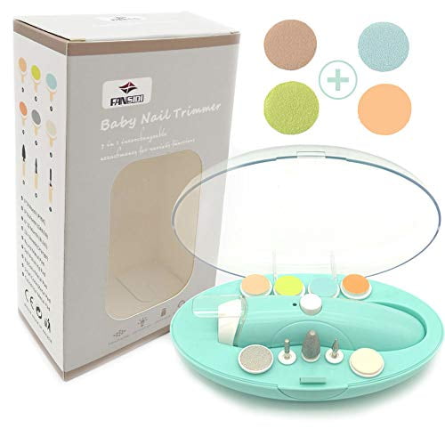 Rechargeable Baby Nail File, Fansidi Electric Baby Nail Trimmer for