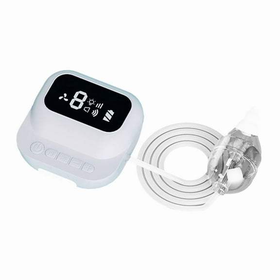 Rechargeable Baby Nasal Aspirator Not Invasives Electric Nose Suction Comfortable Device for Newborns to Toddler White