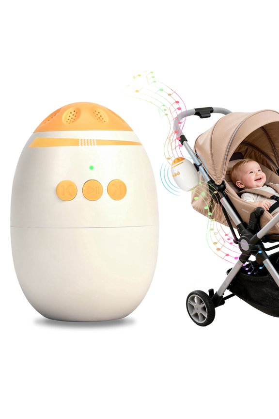 Rechargeable Baby Rocker, Hands Free Stroller Device with 5 Vibration Levels, Portable Rocker Sleep Aid Soother Gently Rocks Stroller or Buggy, 11 Sounds Baby Sleep Aid, Fits Most Strollers