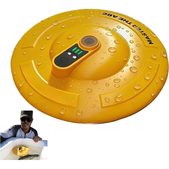 Rechargeable Bait Bucket Aerator - IPX7 Waterproof Magnetic Charging, Ultra Quiet Bubbler for Live Minnows, Portable Fishing Oxygen Pump for Cooler Ice Chest