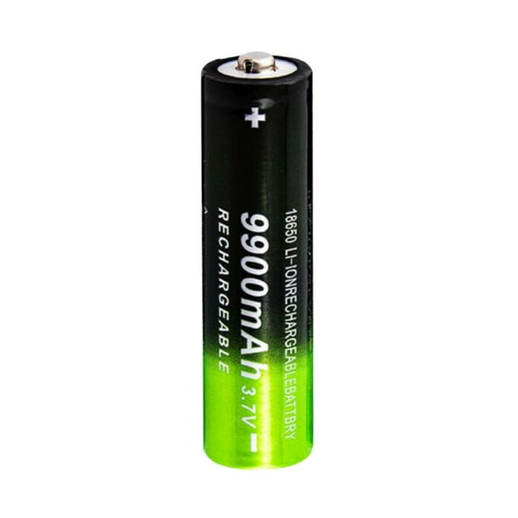 Rechargeable Battery 3.7Volt Li-ion Batteries 9900mAh Button Top for LED Flashlights Headlamps, Solar Lights & More 1pc