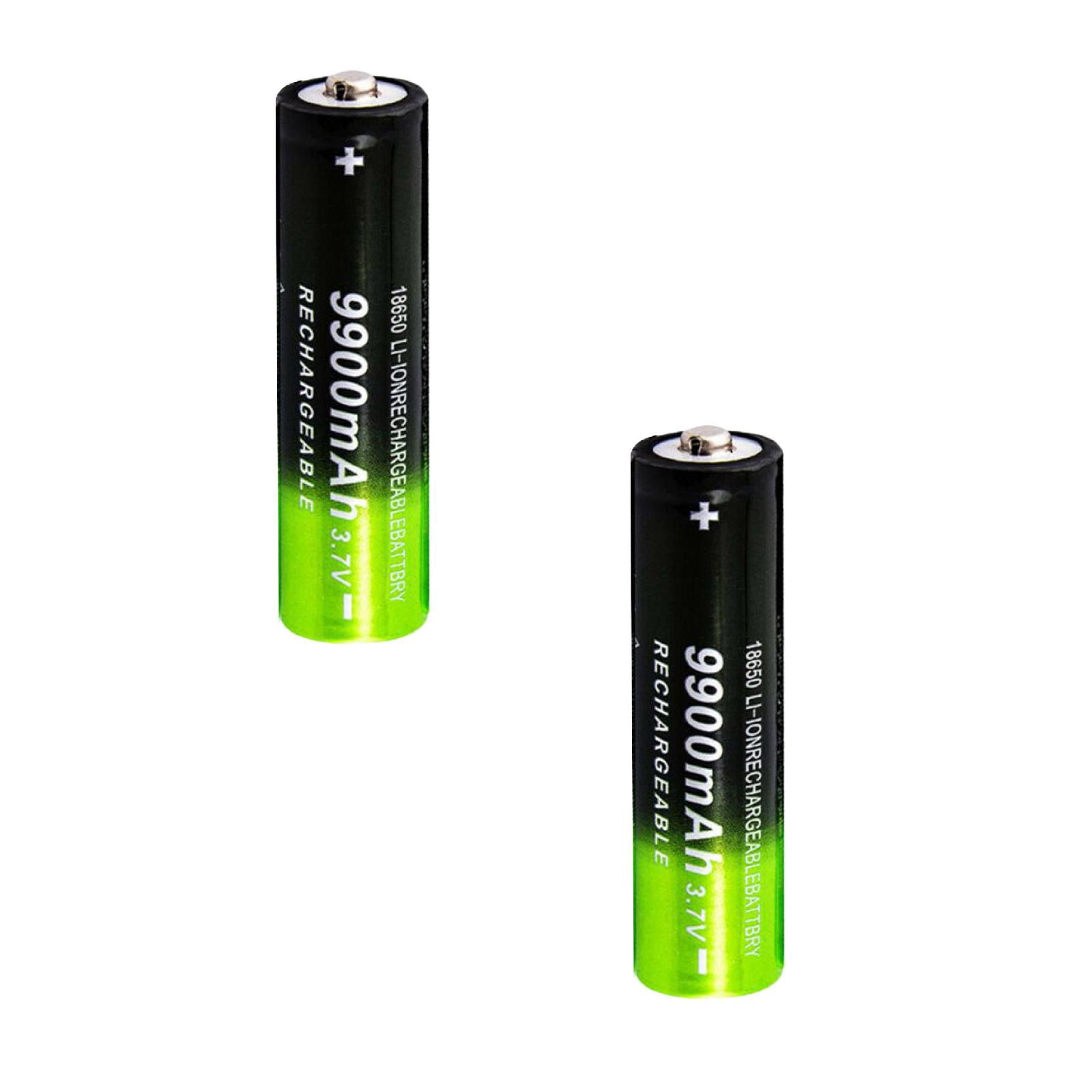Lithium Battery R3 Rechargeable Battery 3.7Volt Li-ion Batteries 9900mAh Button Top for ...