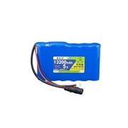 Rechargeable Battery 5V 13.2Ah with XH2.54+DC3513 Plug for all electrical appliances with the same 5V socket