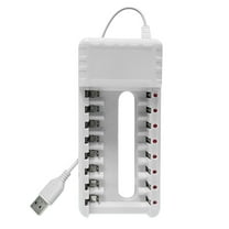 Rechargeable Battery Charger Usb Output 8 Slots Fast Charging For Aaa/Aa Battery Fast Charging Battery Charger