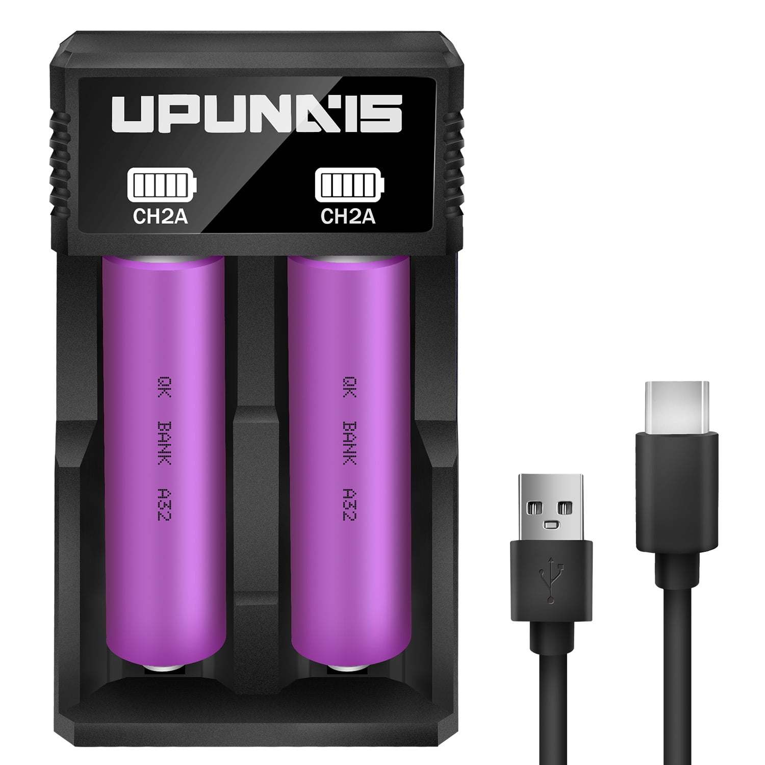 Rechargeable Battery Flat Top And Charger,3.7V 2500mAh 30A Rechargeable Lithium Batteries For Flashlight Powered
