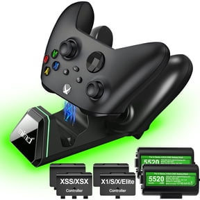 2-in-1 for xbox Controller Charger Station with 2X5520mWh Rechargeable Battery Pack, 4 Battery Covers, Charging Dock for Xbox One/Series X|S Controller