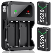BEBONCOOL Rechargeable Battery Pack for Xbox One/Xbox Series X|S,2x5520mWh Controller Battery Pack Compatible with Xbox One S, Xbox One X, Xbox One Elite Controller,Xbox Accessories
