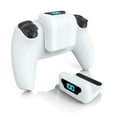 thumbnail image 1 of Rechargeable Battery Pack for PS5 Controller, 1500mAh Fast Charging External Battery with LED Display-White, 1 of 8