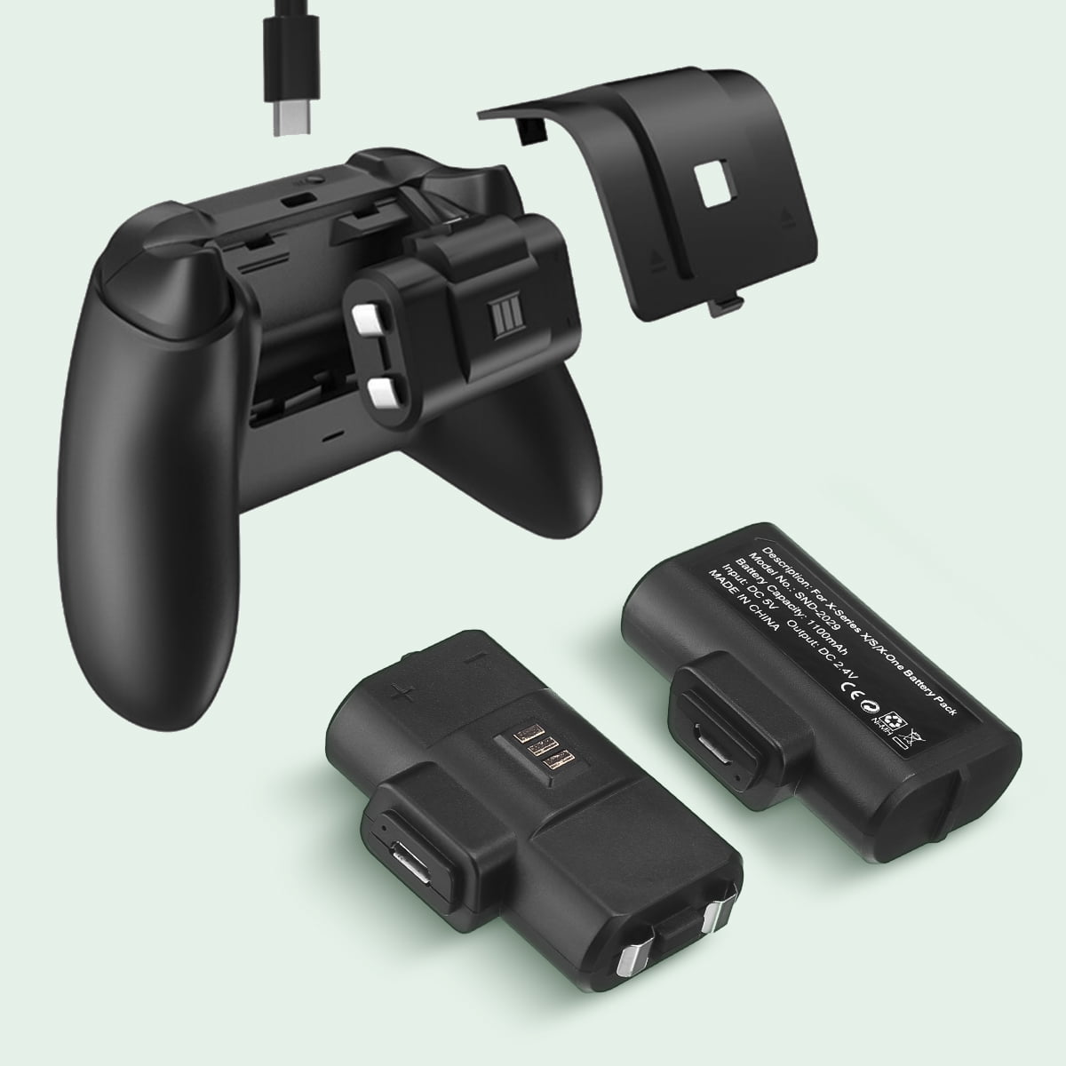 Pack Batería Recargable Mandos Blackfire + Cable para Xbox Series X/S