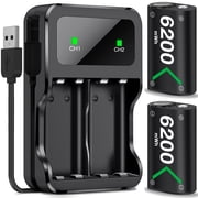 Rechargeable Battery Pack for Xbox Series X|S, EUROA Controller Battery Pack for 2x6200mWh Xbox Accessories