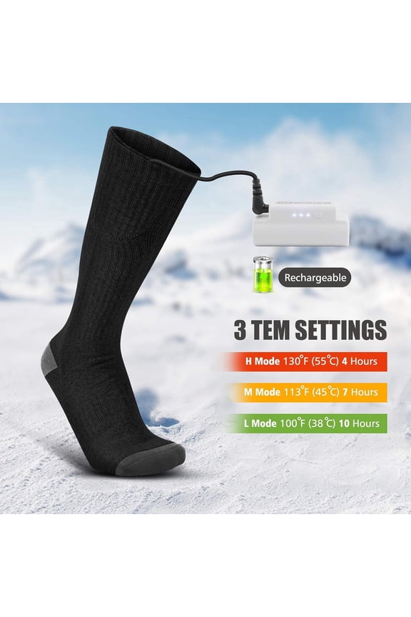 Rechargeable Battery Powered Heated Socks Thermal Wear Winter Gear For Outdoor Sports And Cold Weather Activities