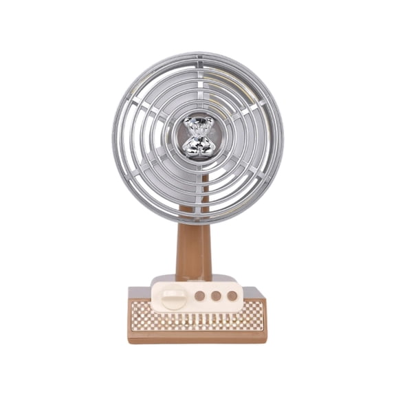 Rechargeable Bear-Shaped Desktop Fan with 3-Speed Settings, Compact USB Powered Air Cooler, Portable Small Fan for Office and HomeUse